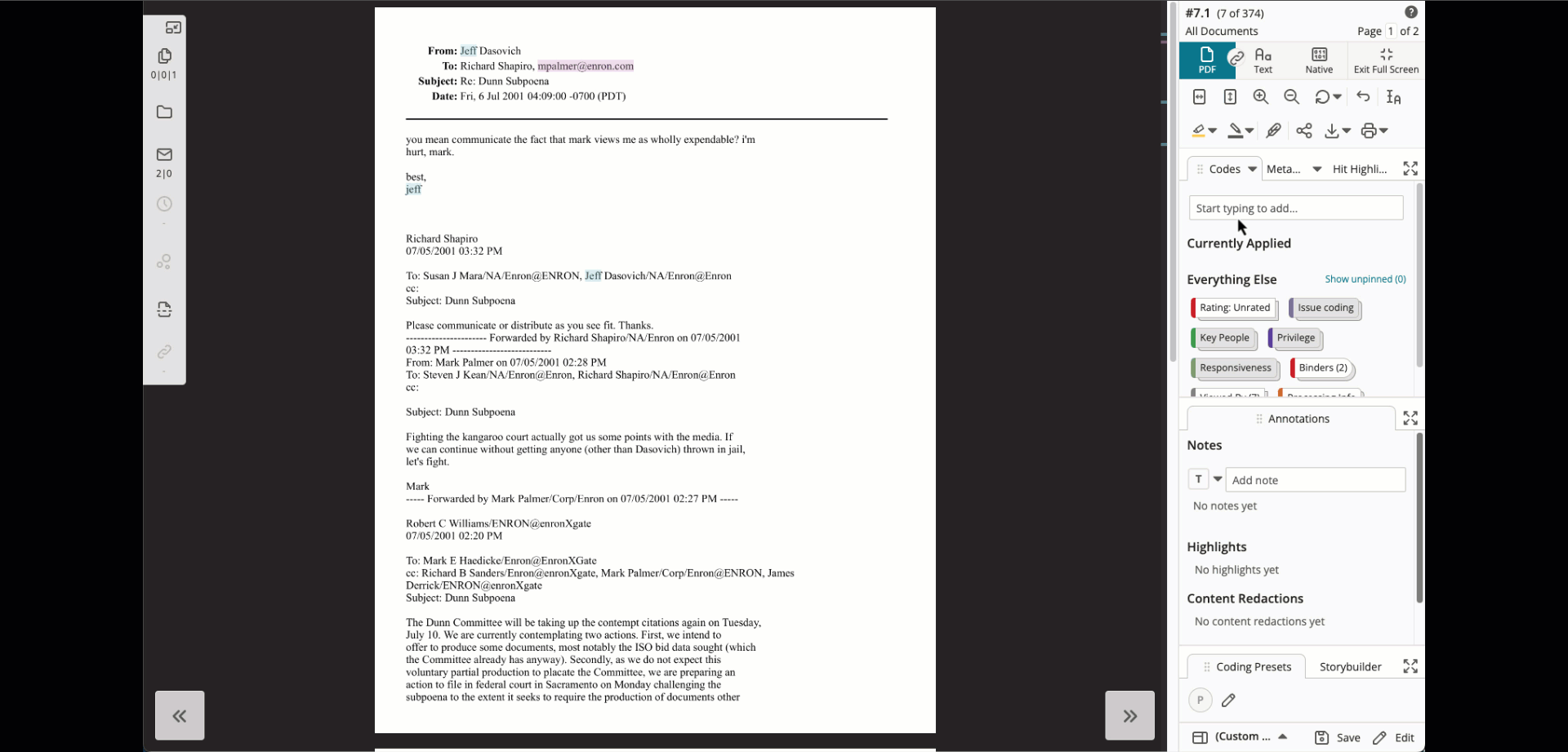 Binders Knowledge Base