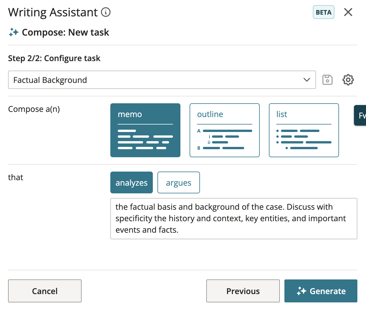 Storybuilder And Writing Assistant (Everlaw AI Assistant Beta ...