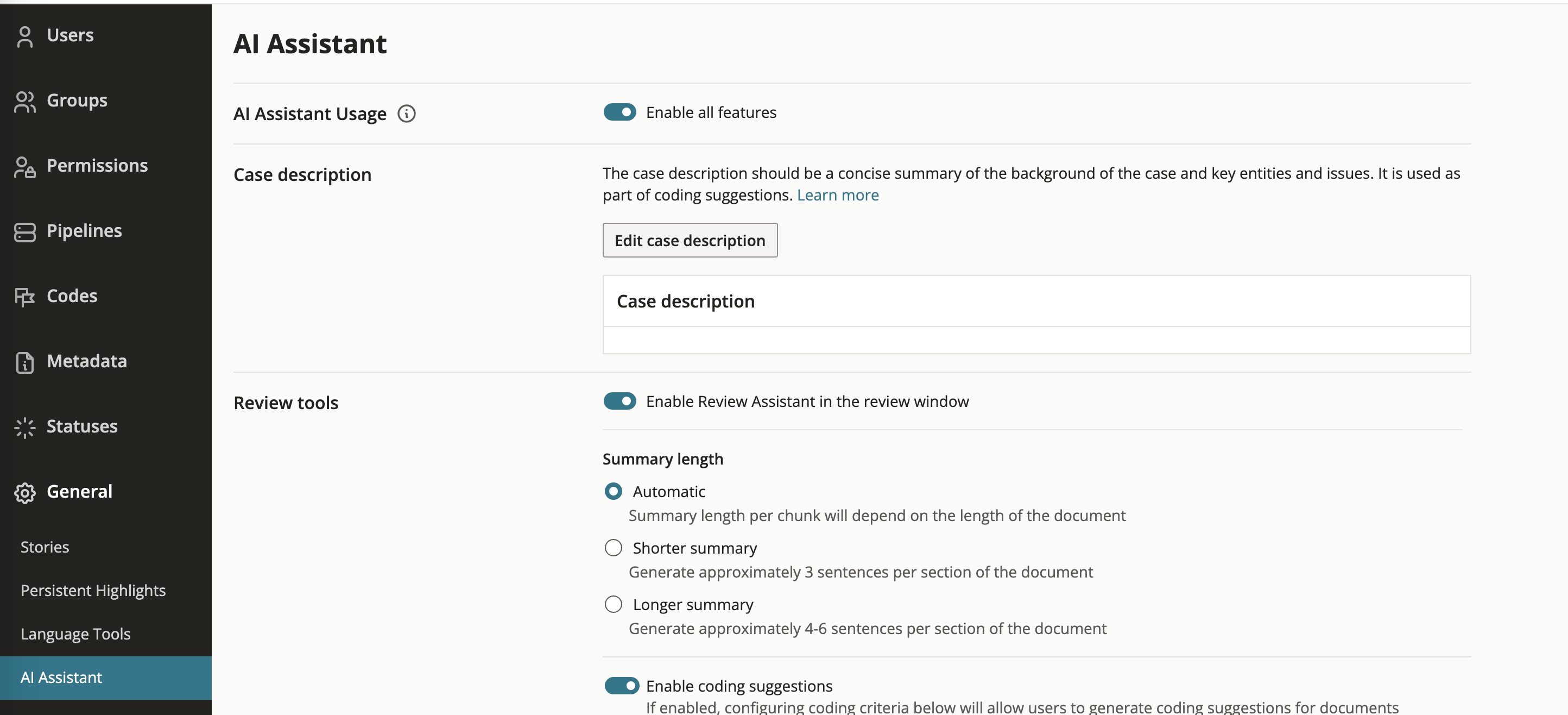 Getting Started With Everlaw AI Assistant – Knowledge Base