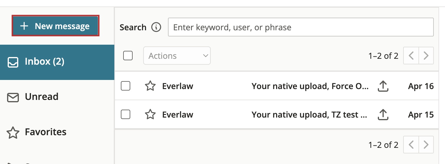 Message Center Overview – Knowledge Base