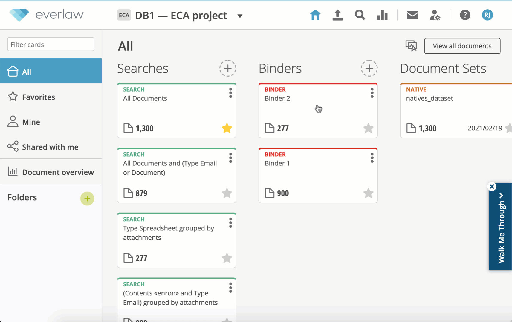 Early Case Assessment Databases Knowledge Base