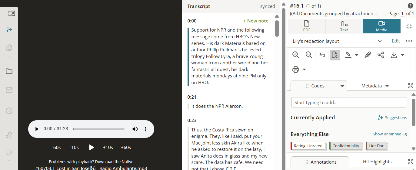 Navigating and Viewing Documents in the Review Window – Knowledge Base