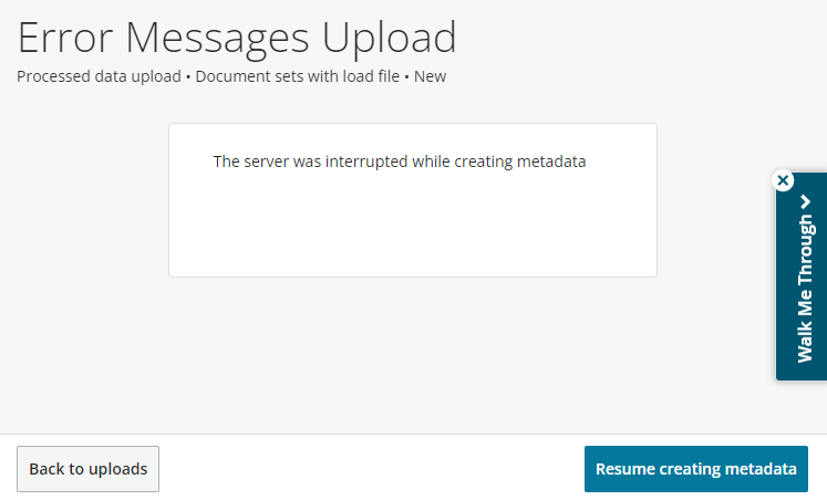 Processed Data Errors – Knowledge Base